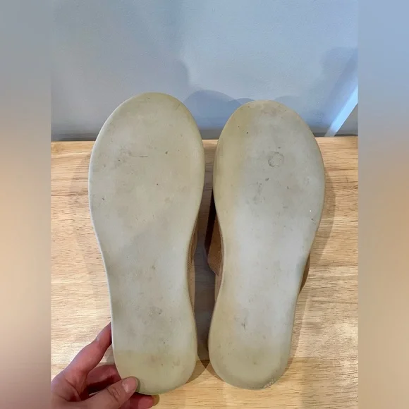 Beige Corduroy Slippers - Picture 9 of 12